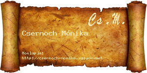 Csernoch Mónika névjegykártya