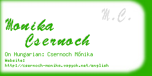 monika csernoch business card